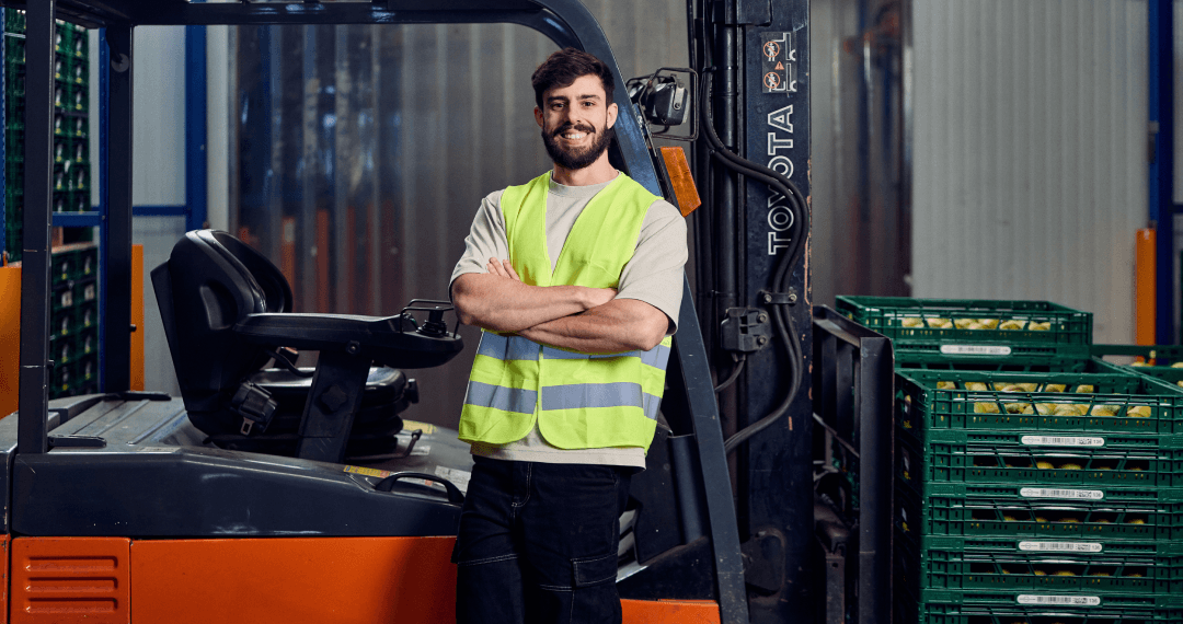 Orderpicker met reachtruckcertificaat